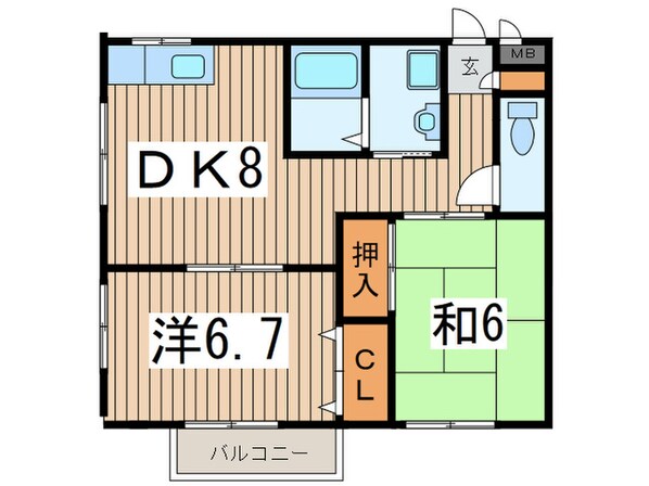 スカイハイムの物件間取画像